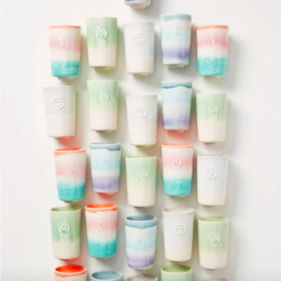 Anthropologie Wanda Monogram "J" Tumbler - Picture 5 of 6